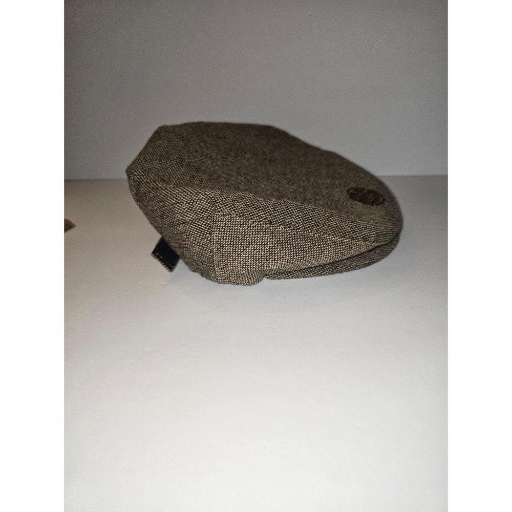 Patrick Francis Ireland Tweed Flat Cap Brown Cabbie Newsboy Hat (Large)